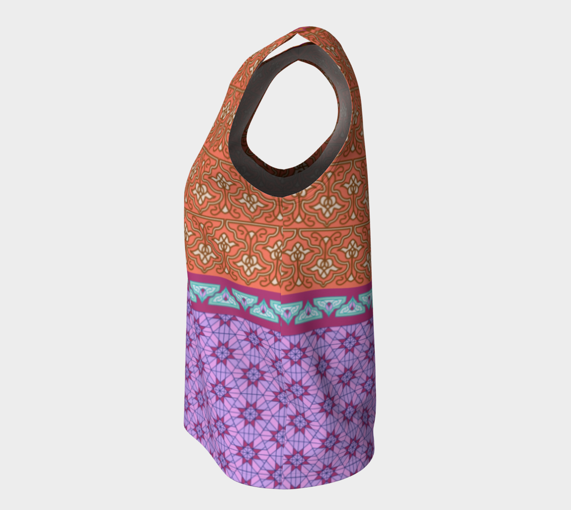 Persian Iranian Geometric Motif Patchwork Mixed Pattern