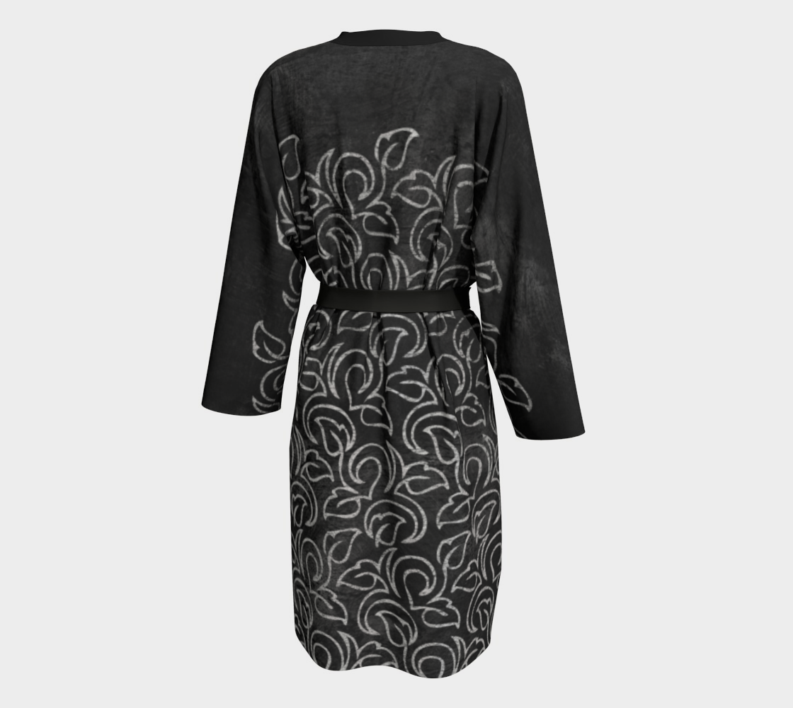 Chalk Blackboard Leaves Vintage Pattern