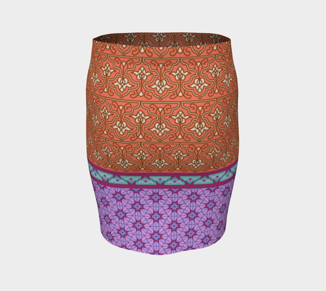 Persian Iranian Geometric Motif Patchwork Mixed Pattern