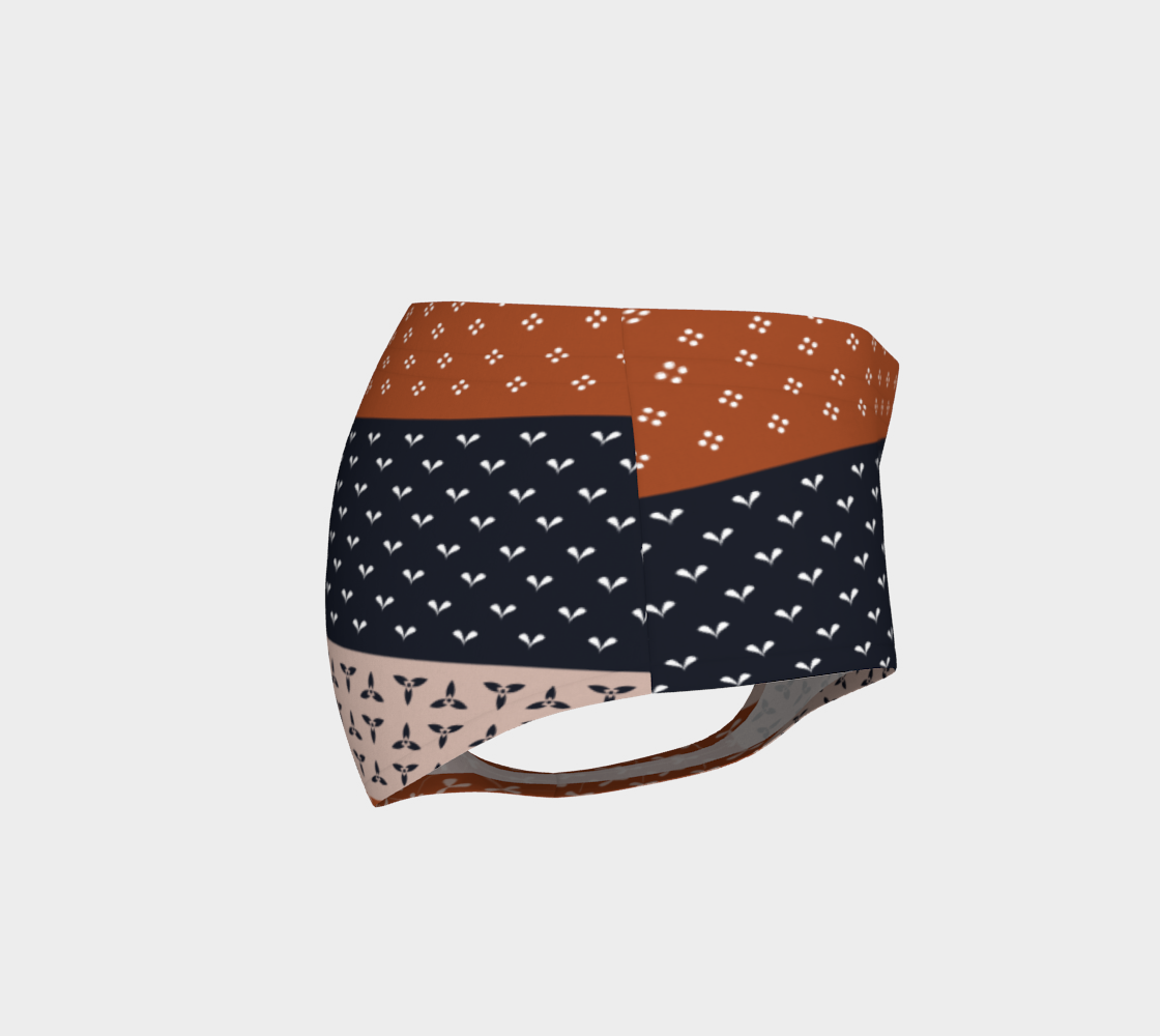 Japanese Patchwork Geometric Motif Stripes Pattern