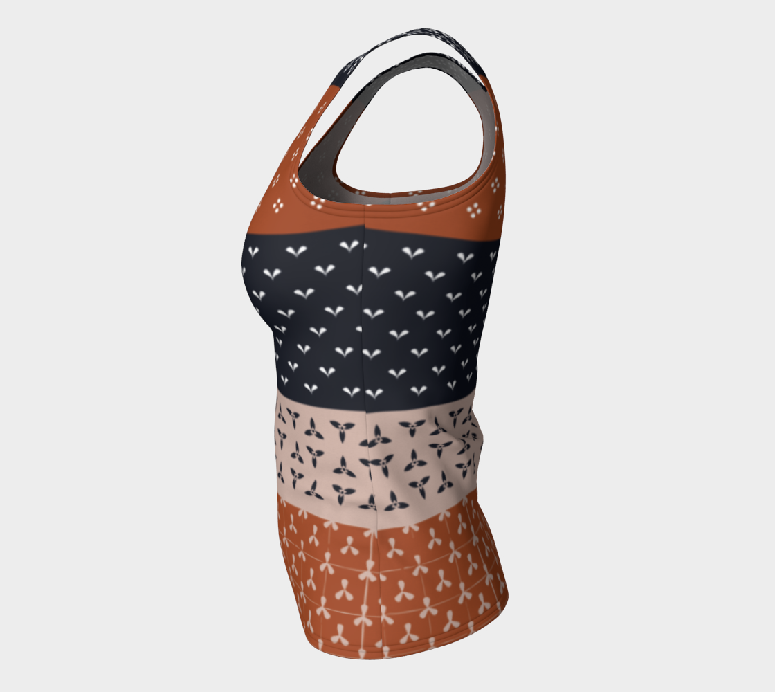 Japanese Patchwork Geometric Motif Stripes Pattern