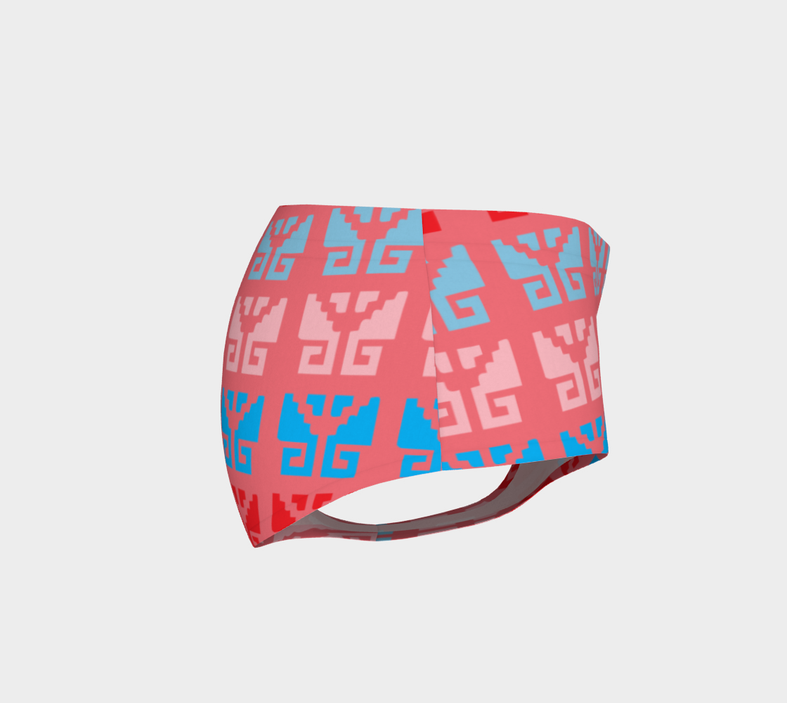 Aztec Ethnic Motif Pattern Pink Blue