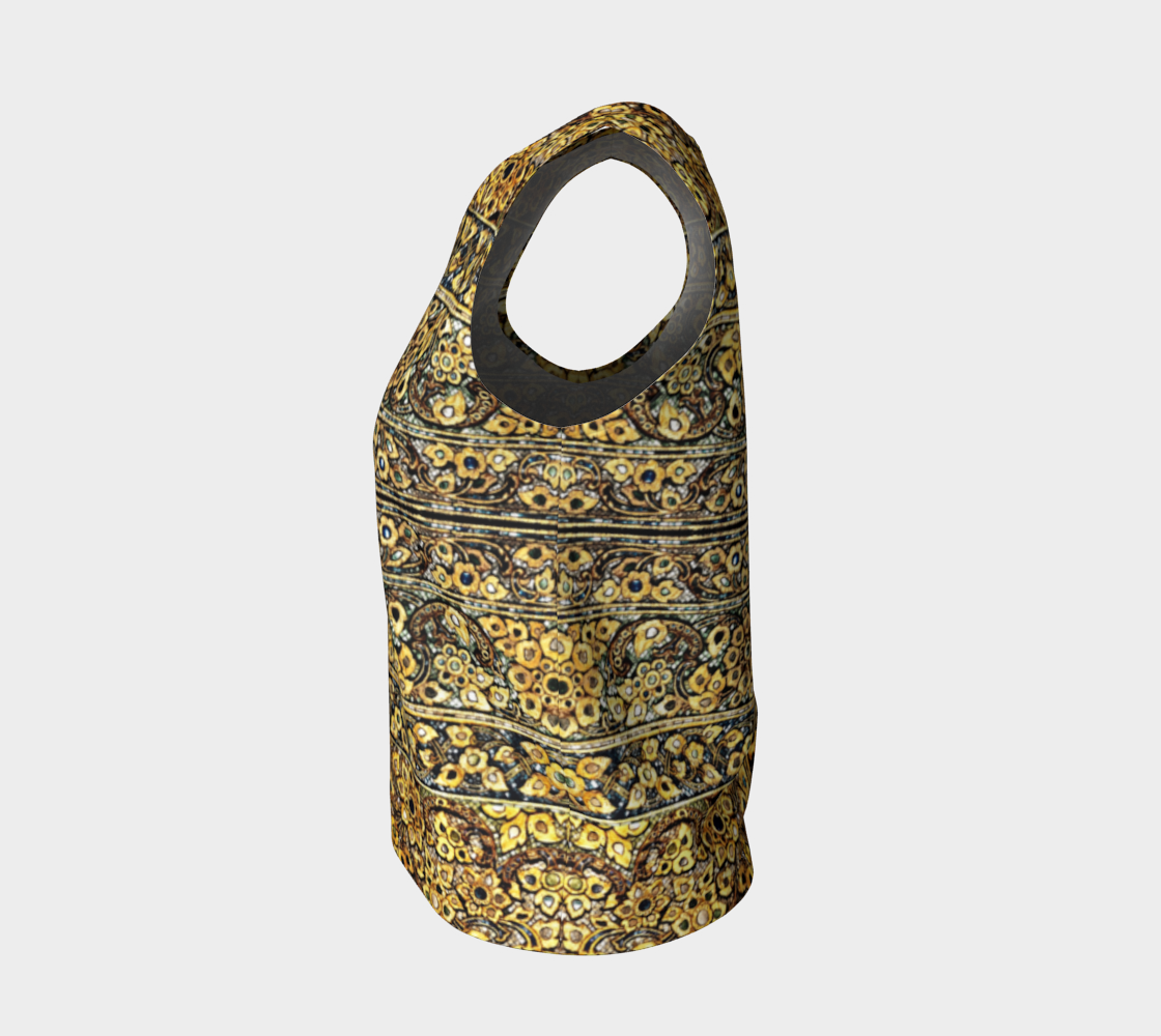 Antique Oriental Luxurious Glided Inlay floral Pattern