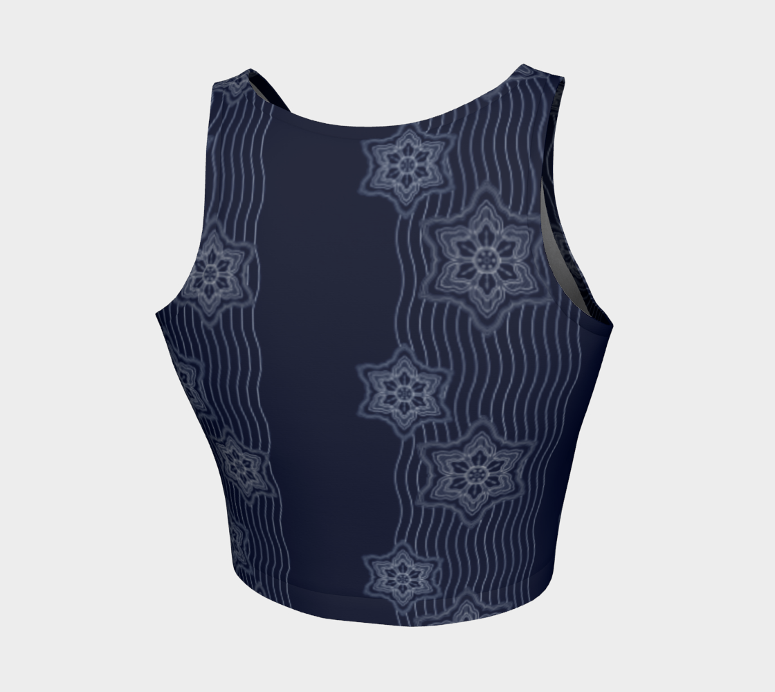 Japanese Filigree Water Flowers Classic Pattern