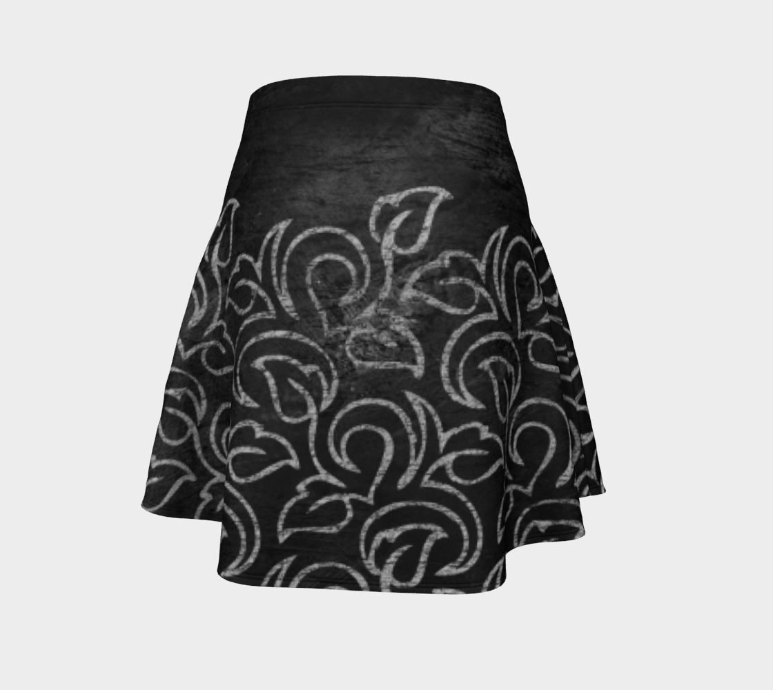 Chalk Blackboard Leaves Vintage Pattern