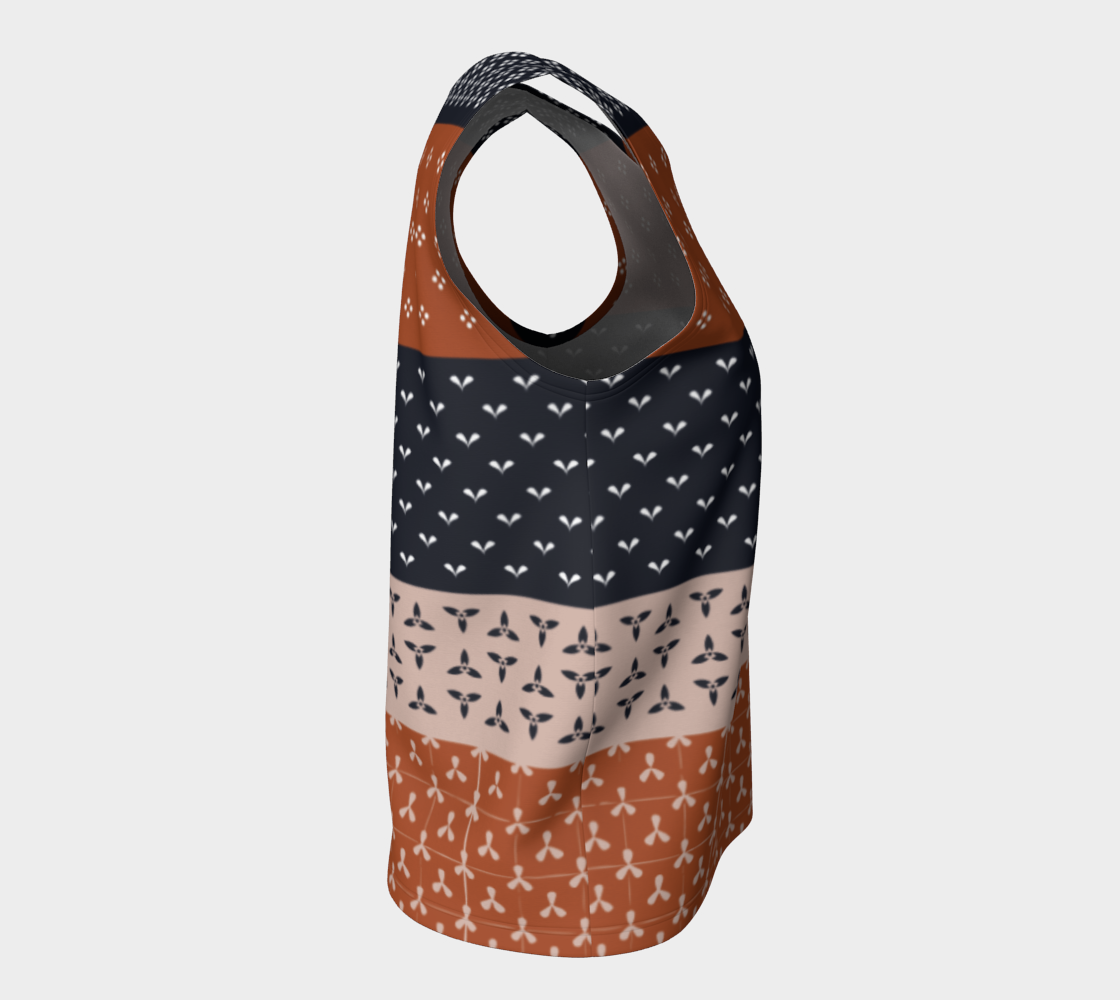 Japanese Patchwork Geometric Motif Stripes Pattern