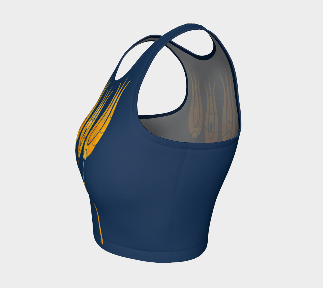 Traditional Decorative Turkish Art Golden Tulips Textured Flowers