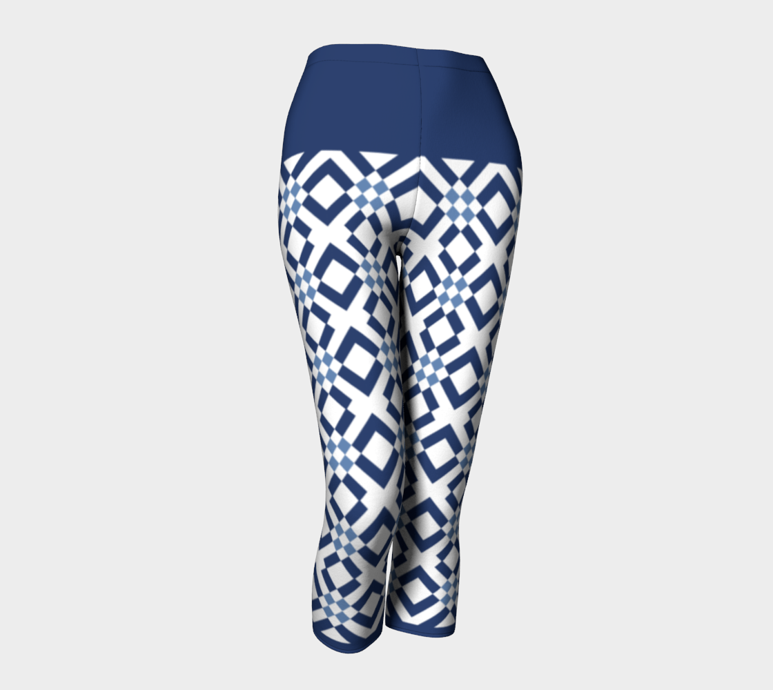 Classic Checkered Pattern Dark and Light Blue