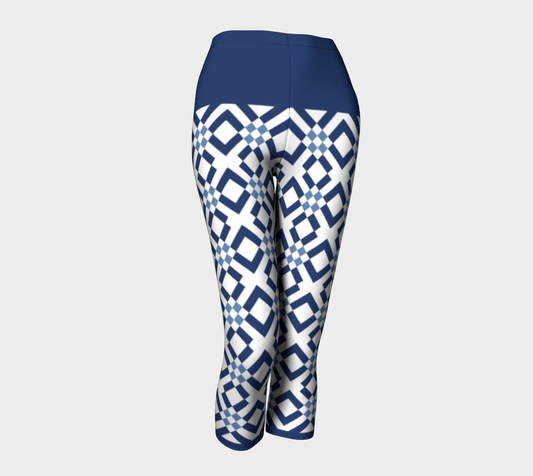 Classic Checkered Pattern Dark and Light Blue