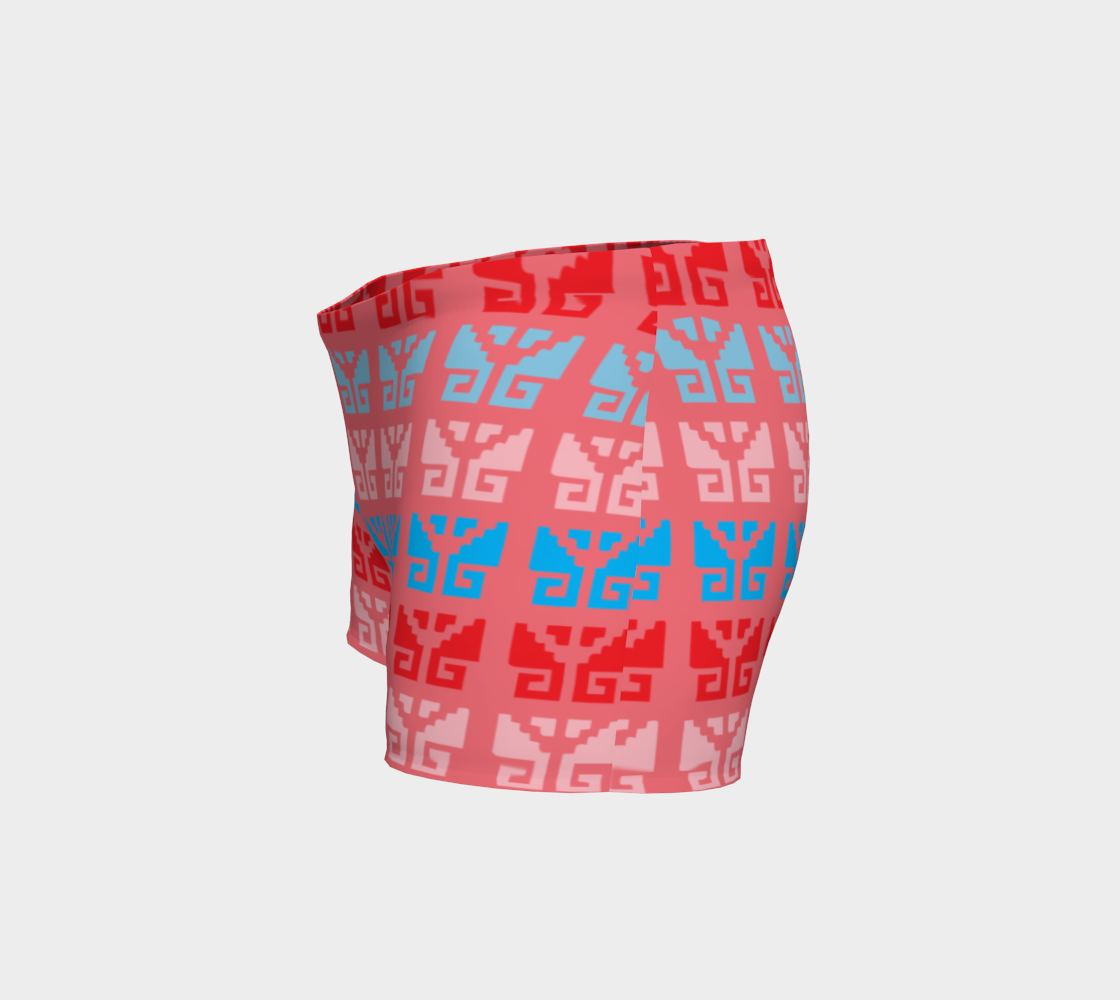 Aztec Ethnic Motif Pattern Pink Blue