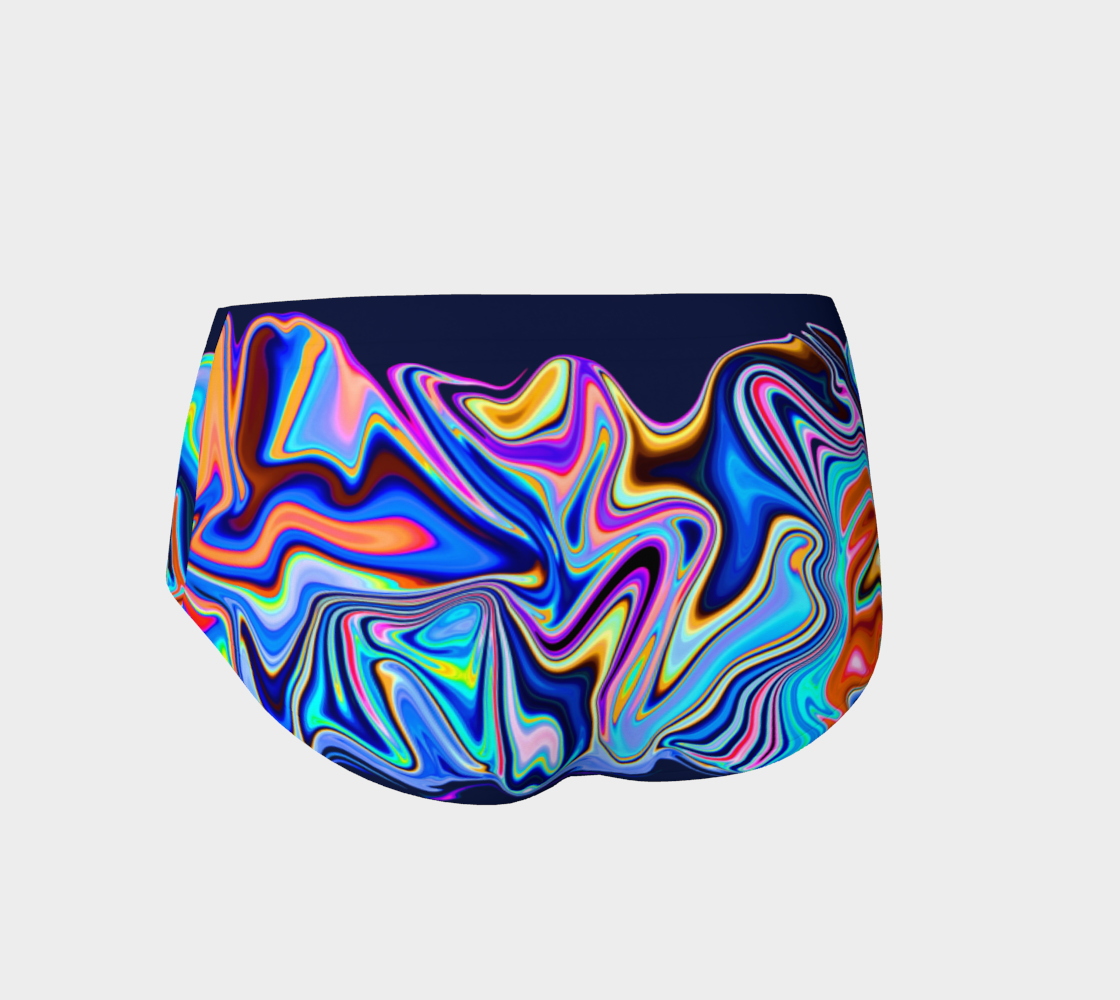 Marbled Abstract Graffiti Style Painting