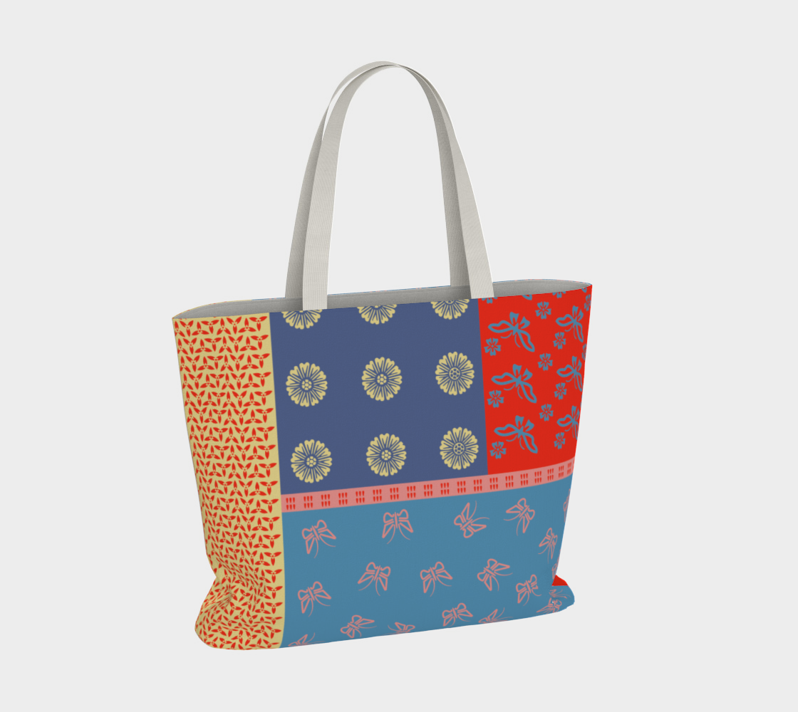 Japanese Butterflies Flowers Motif Shibori Patchwork