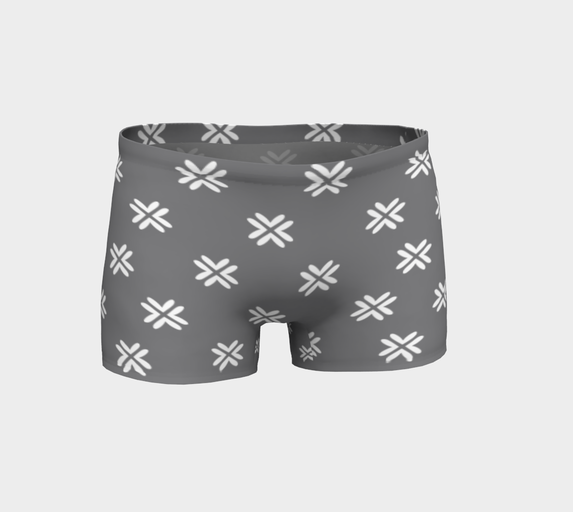 Minimal Elegant Modern Style Cross Pattern Grey