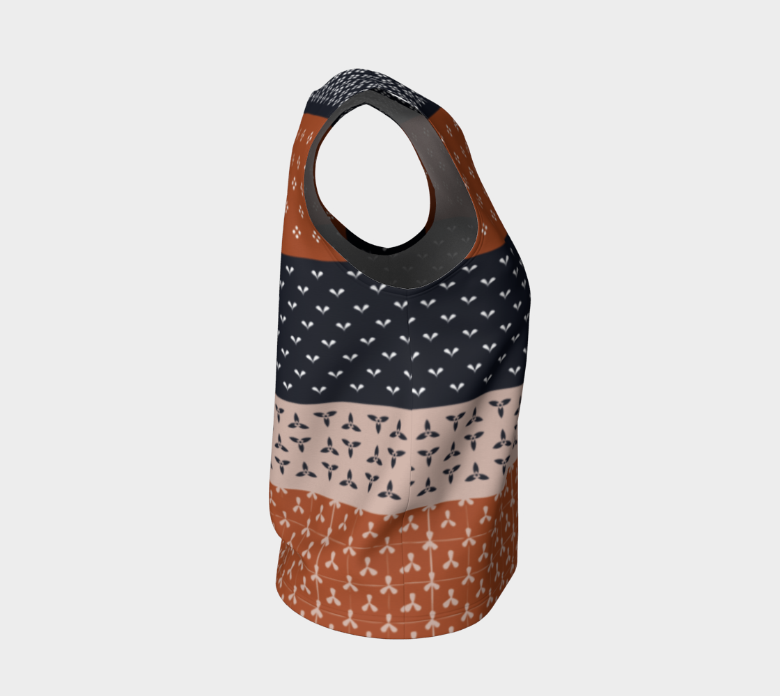 Japanese Patchwork Geometric Motif Stripes Pattern