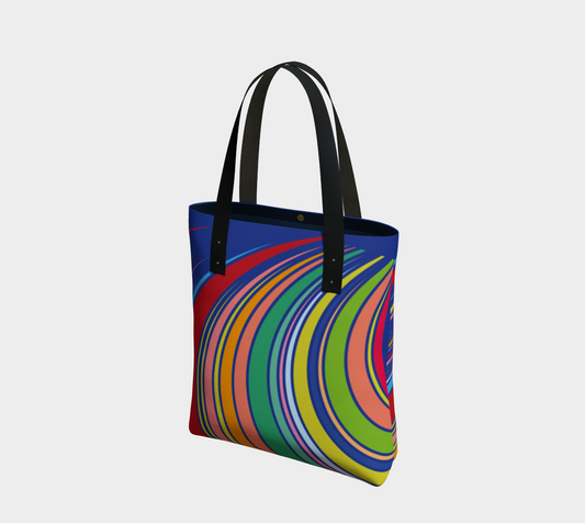 Colorful Striped Circles Tunnel Vintage Design 1960's