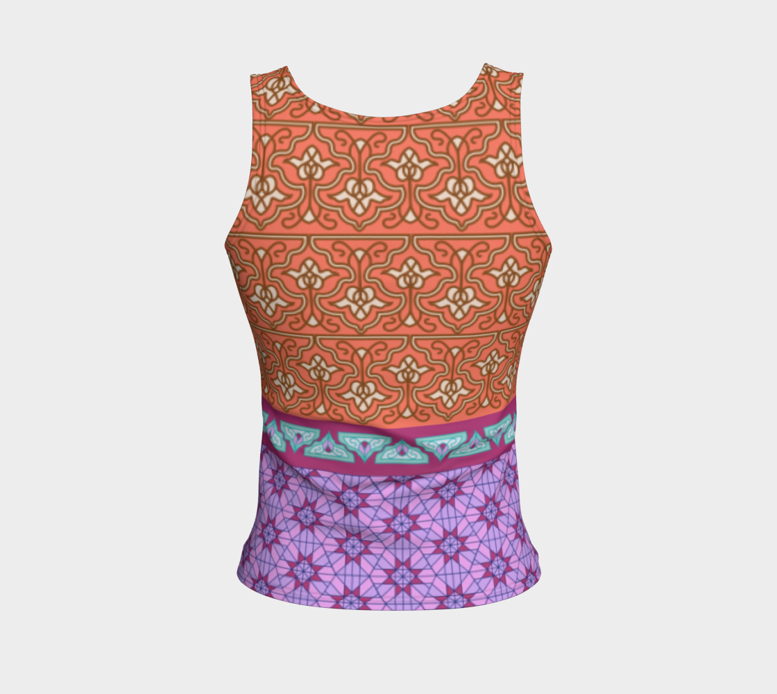 Persian Iranian Geometric Motif Patchwork Mixed Pattern