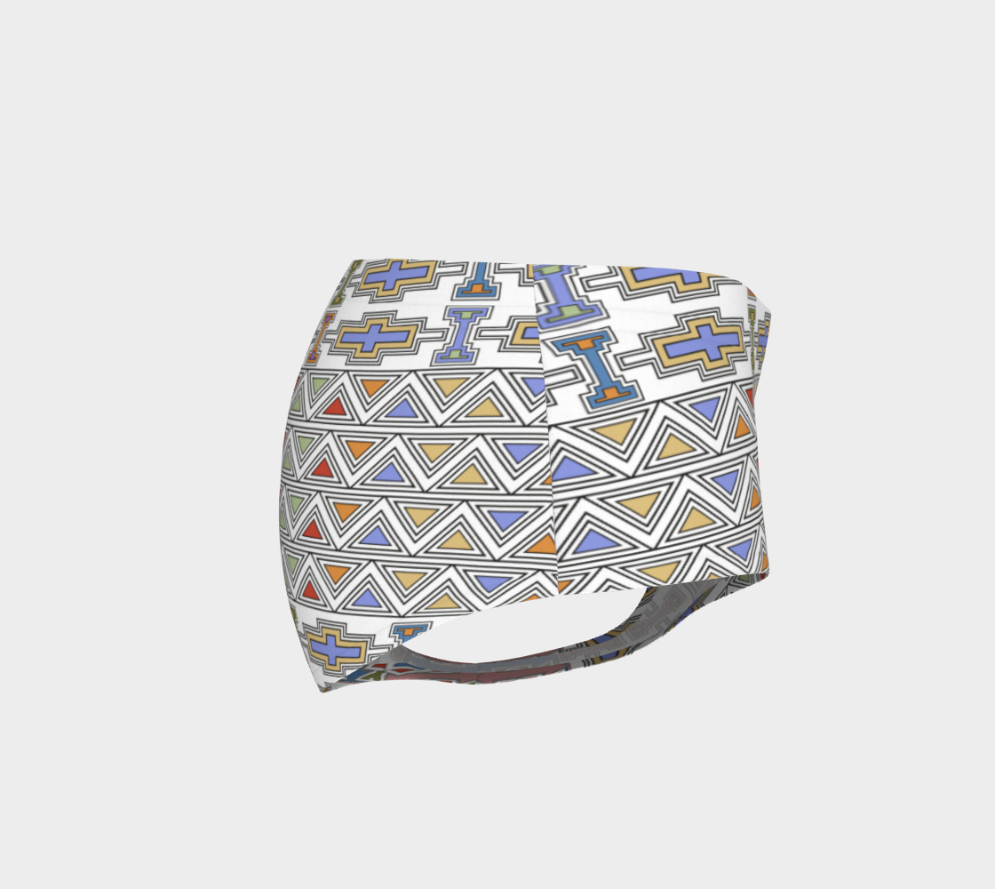 Ndebele Style African Tribal Art Pattern