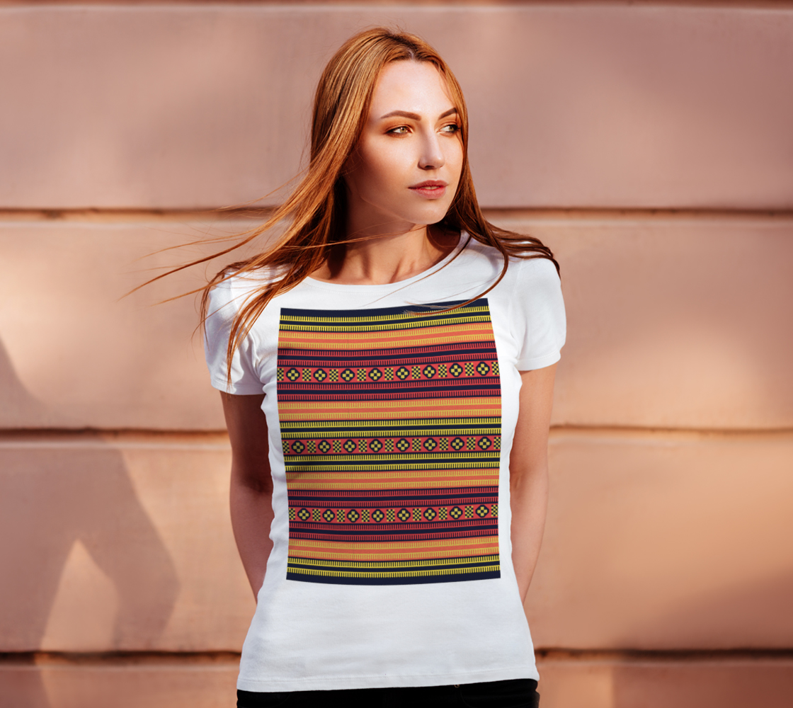 Native American Traditional Ethnic Tribal Indian Motif Pattern