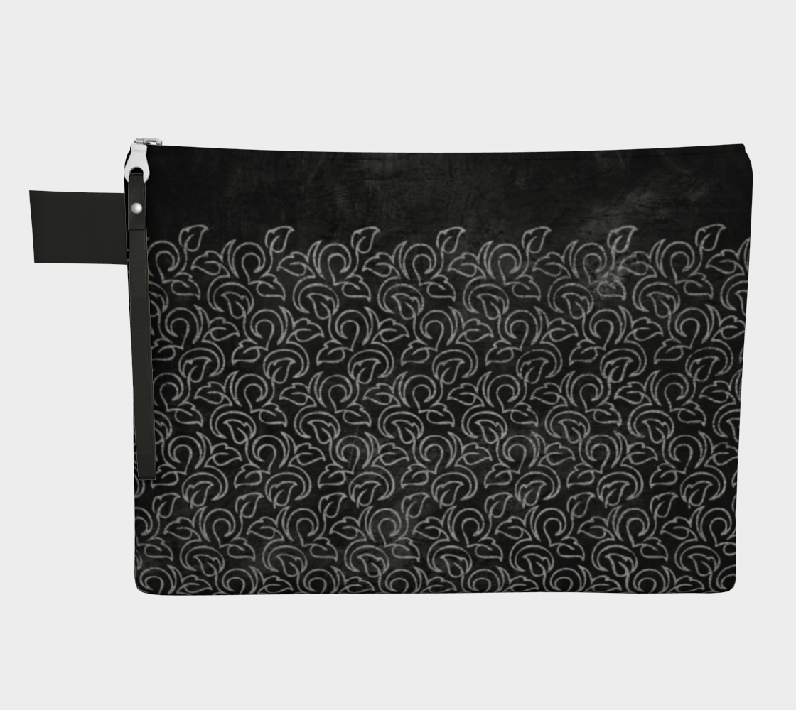 Chalk Blackboard Leaves Vintage Pattern