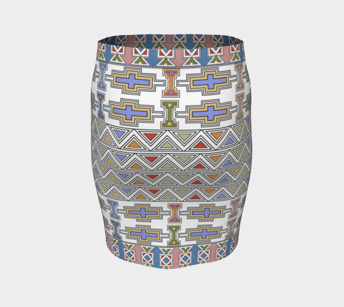 Ndebele Style African Tribal Art Pattern