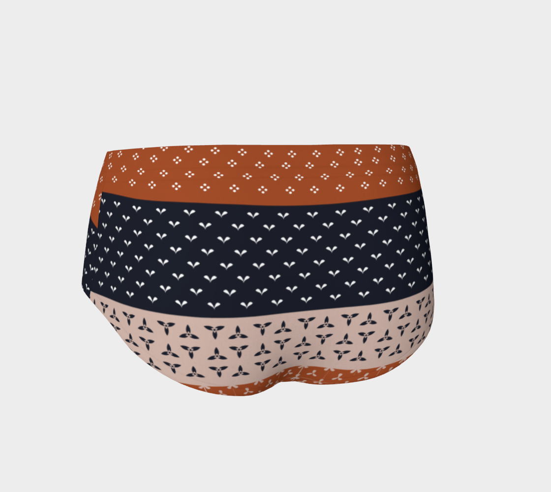 Japanese Patchwork Geometric Motif Stripes Pattern