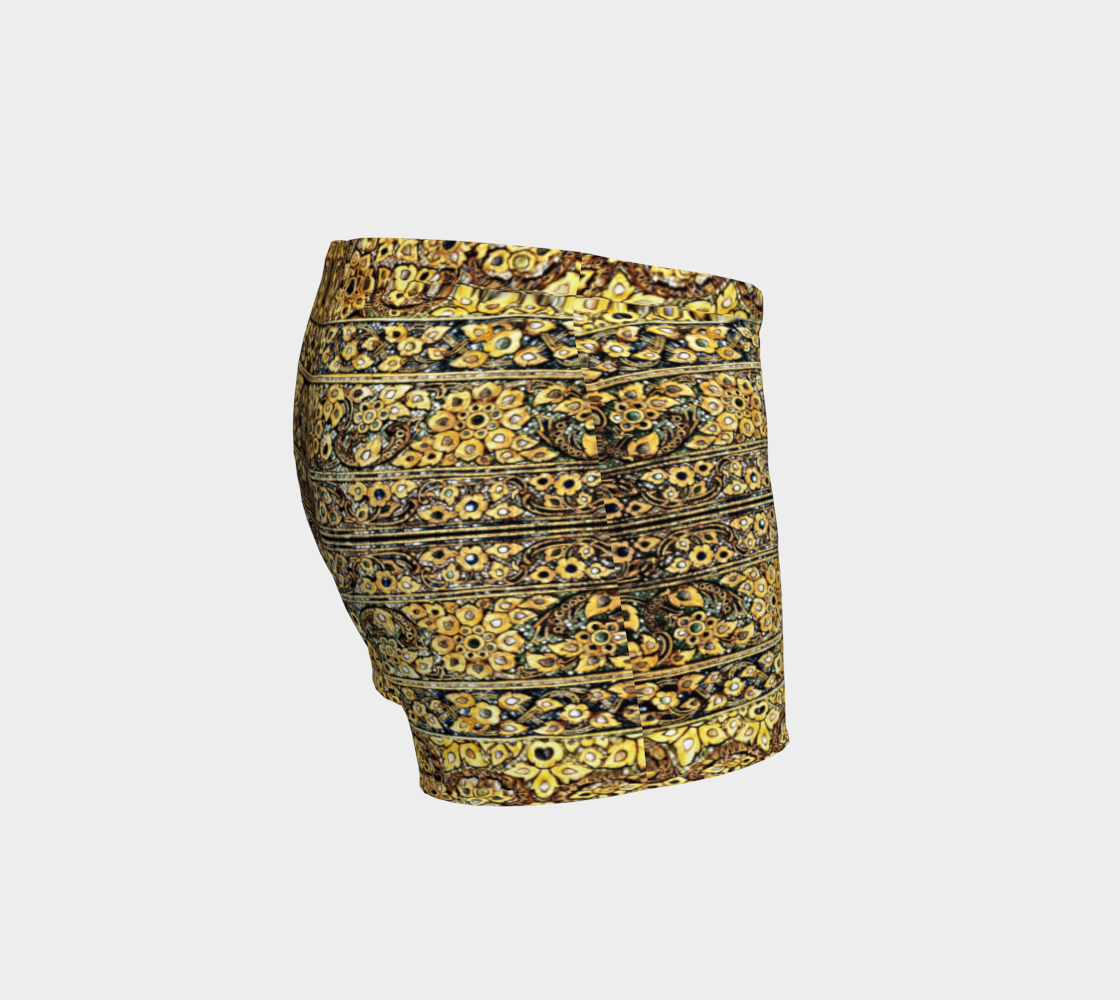 Antique Oriental Luxurious Glided Inlay floral Pattern