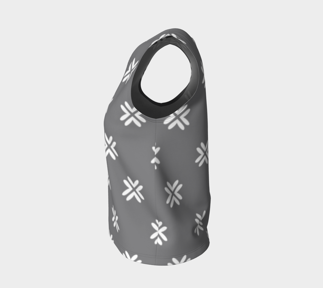 Minimal Elegant Modern Style Cross Pattern Grey