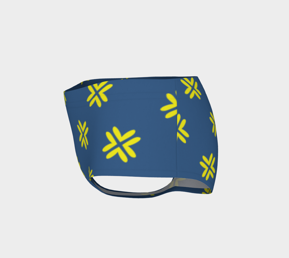 Minimal Elegant Modern Style Cross Pattern Blue Yellow