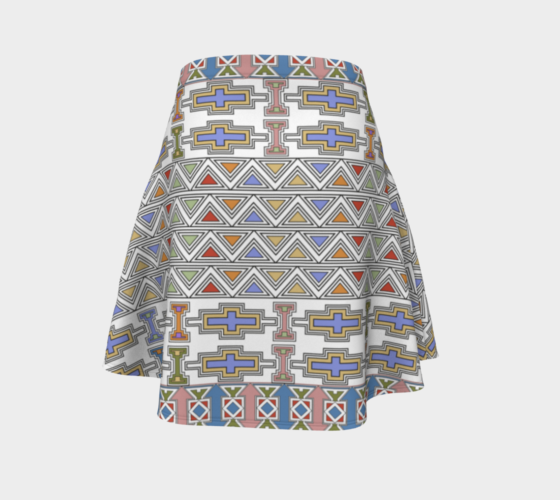 Ndebele Style African Tribal Art Pattern