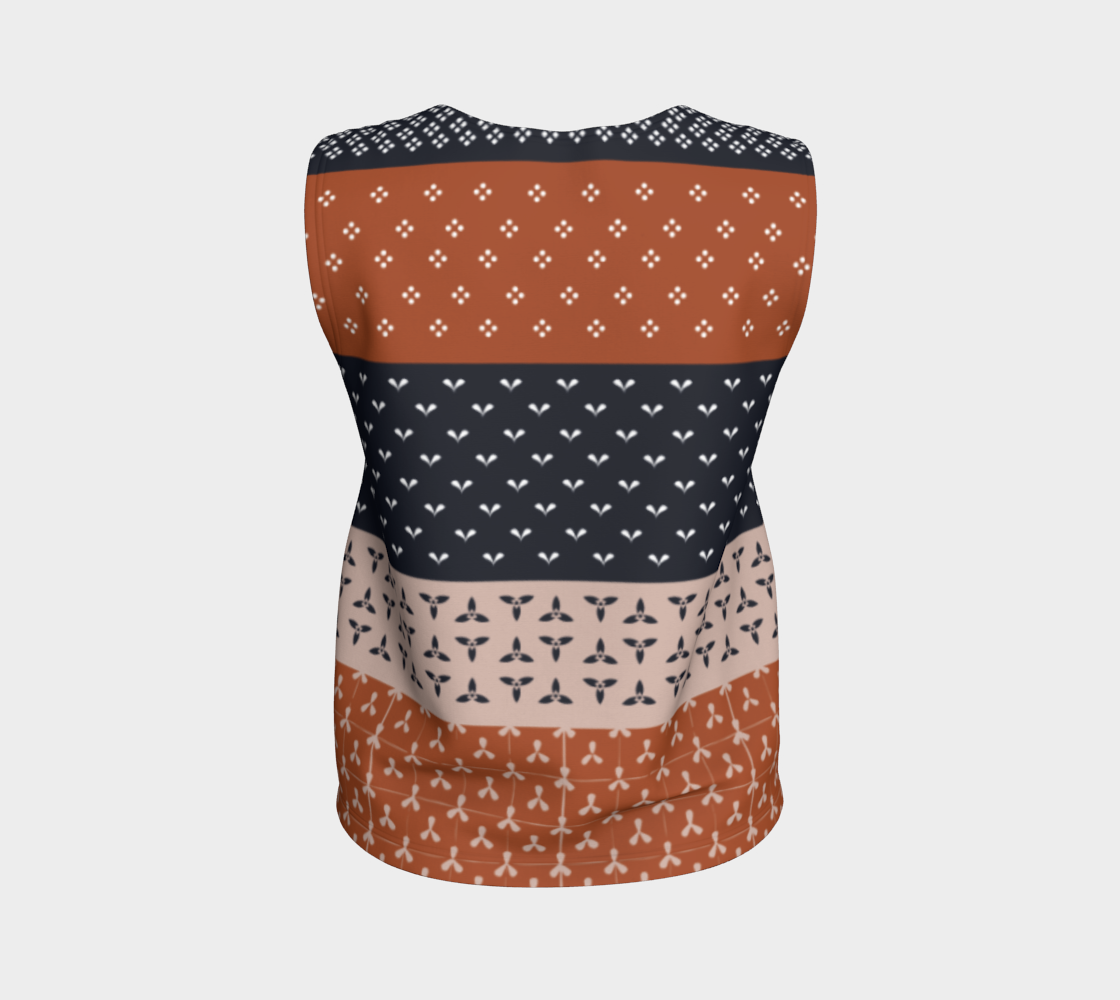 Japanese Patchwork Geometric Motif Stripes Pattern