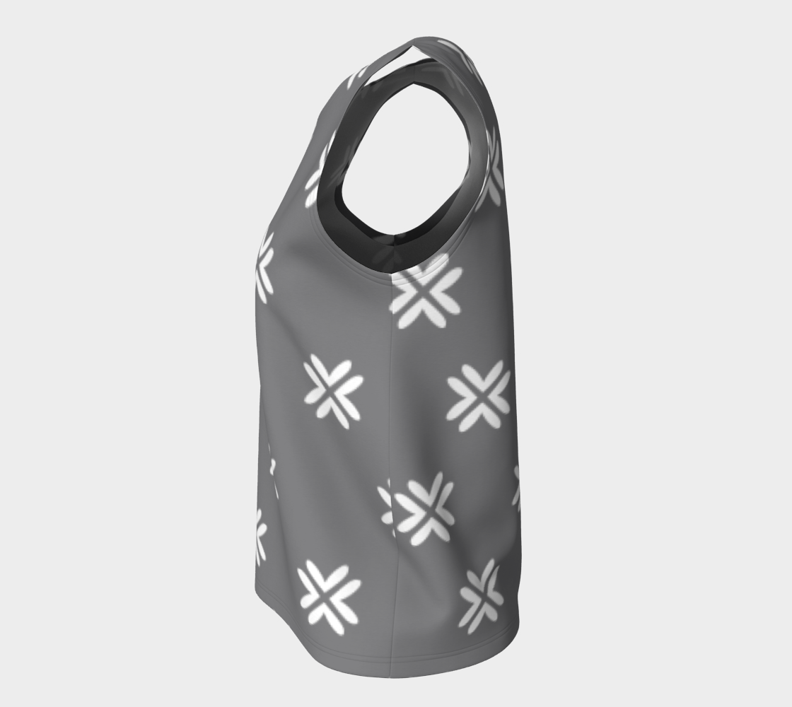 Minimal Elegant Modern Style Cross Pattern Grey