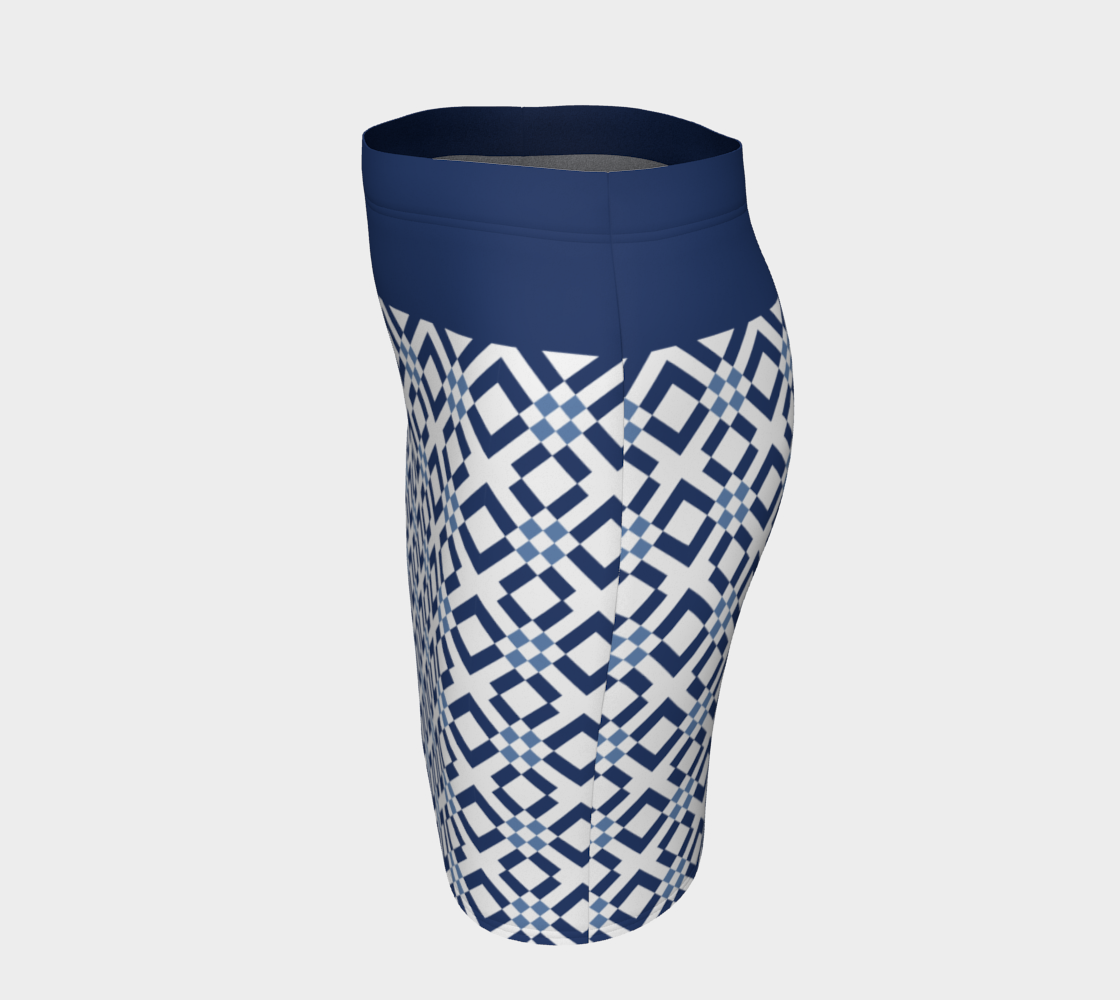 Classic Checkered Pattern Dark and Light Blue