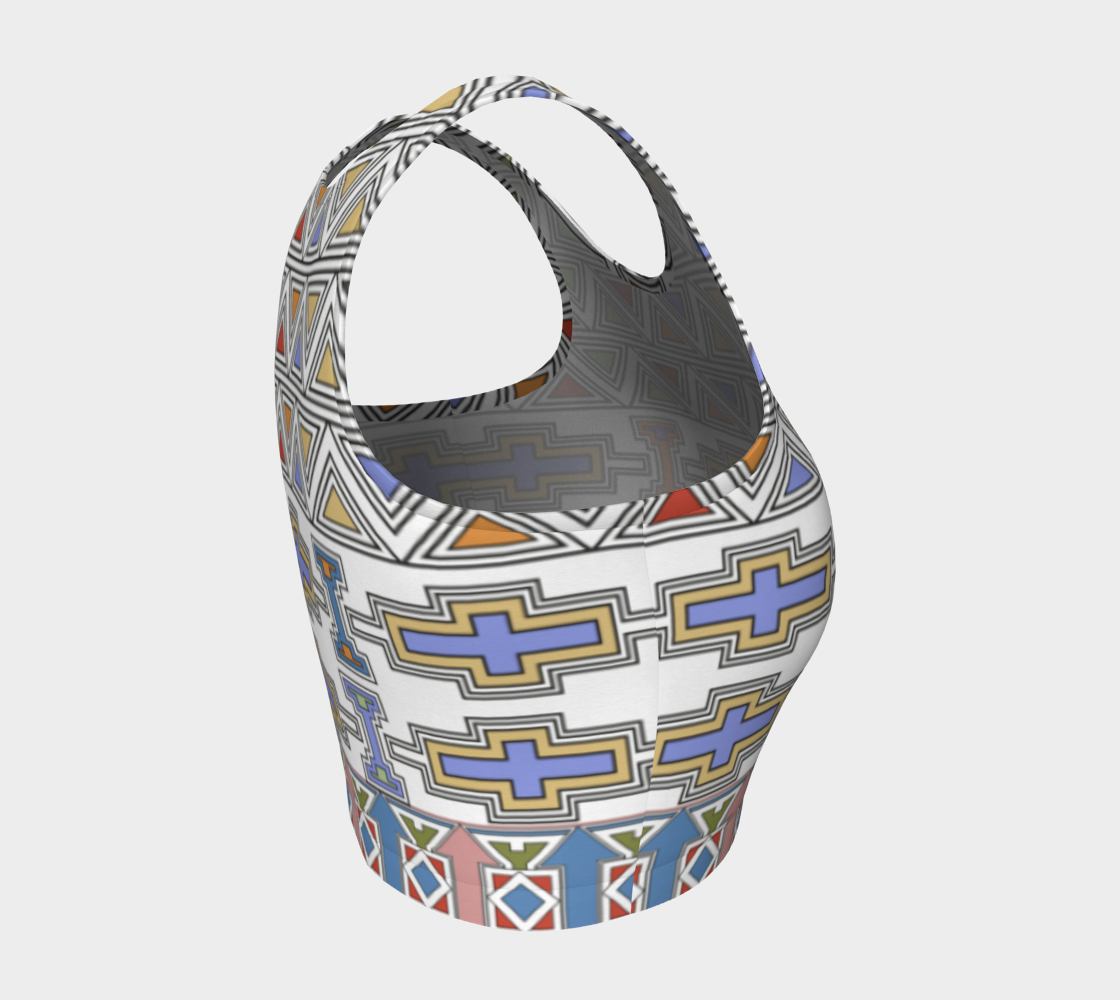 Ndebele Style African Tribal Art Pattern