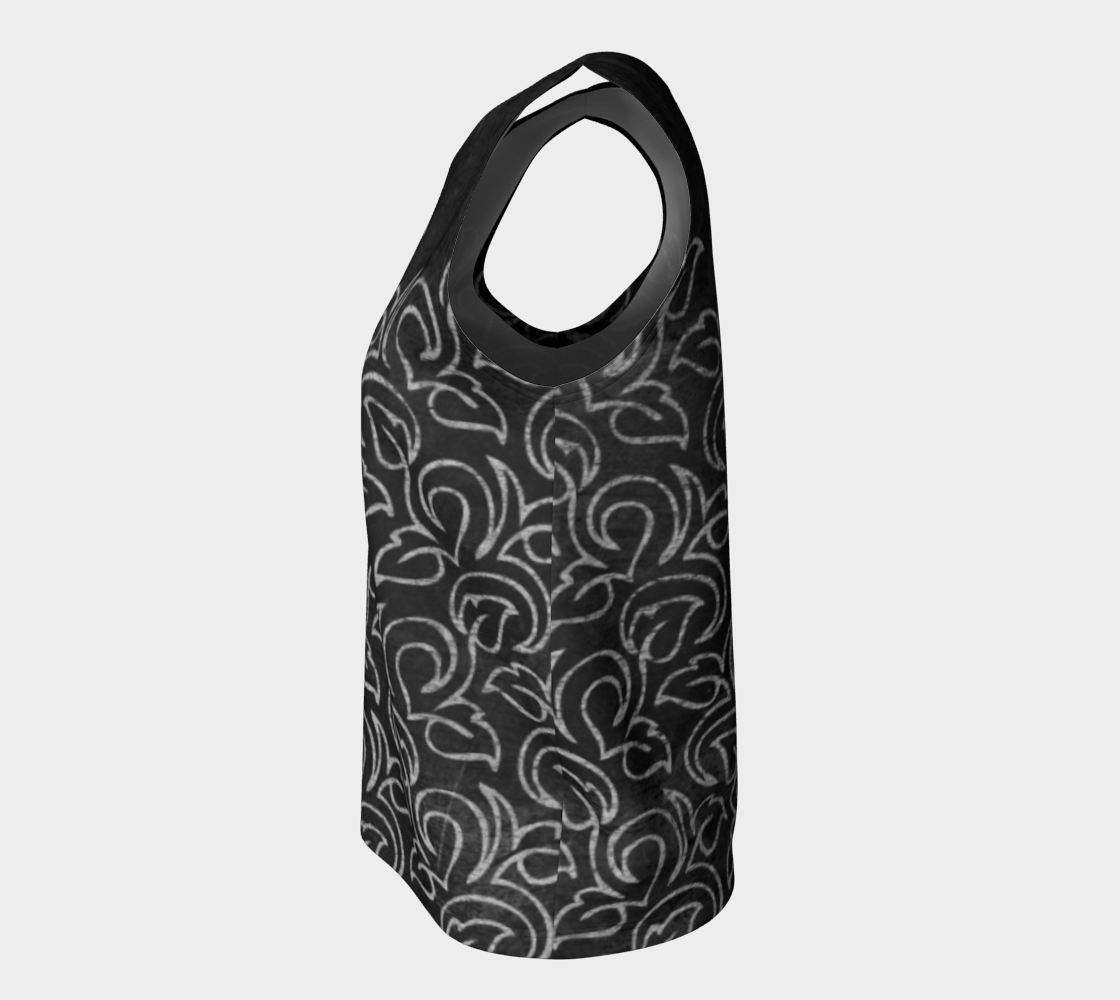 Chalk Blackboard Leaves Vintage Pattern