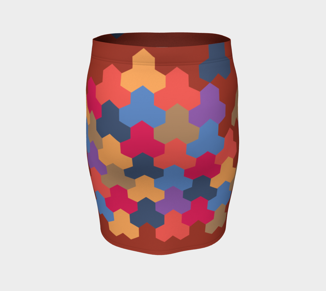 Japanese Style Colorful Mosaic Game Pattern