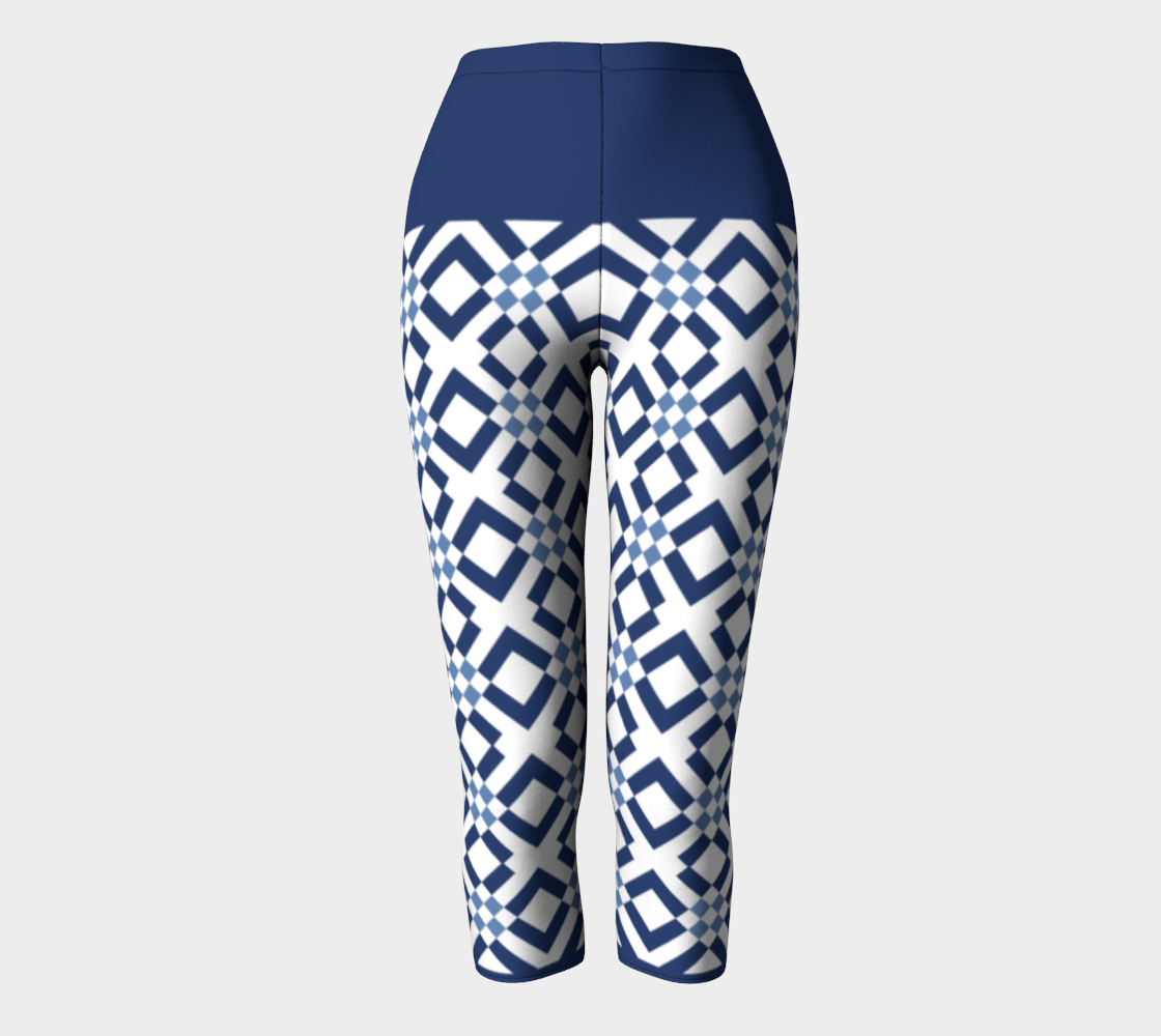 Classic Checkered Pattern Dark and Light Blue