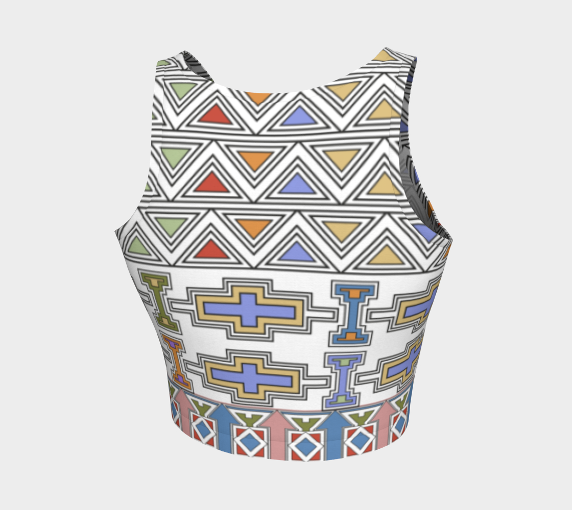 Ndebele Style African Tribal Art Pattern