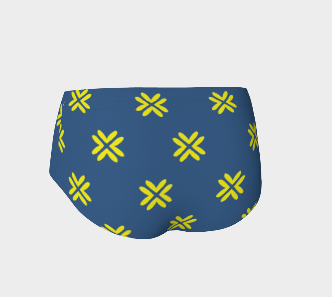 Minimal Elegant Modern Style Cross Pattern Blue Yellow