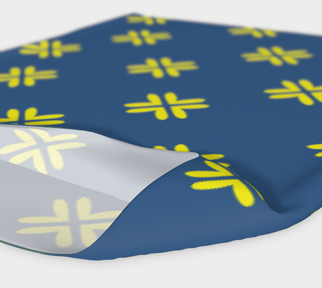 Minimal Elegant Modern Style Cross Pattern Blue Yellow
