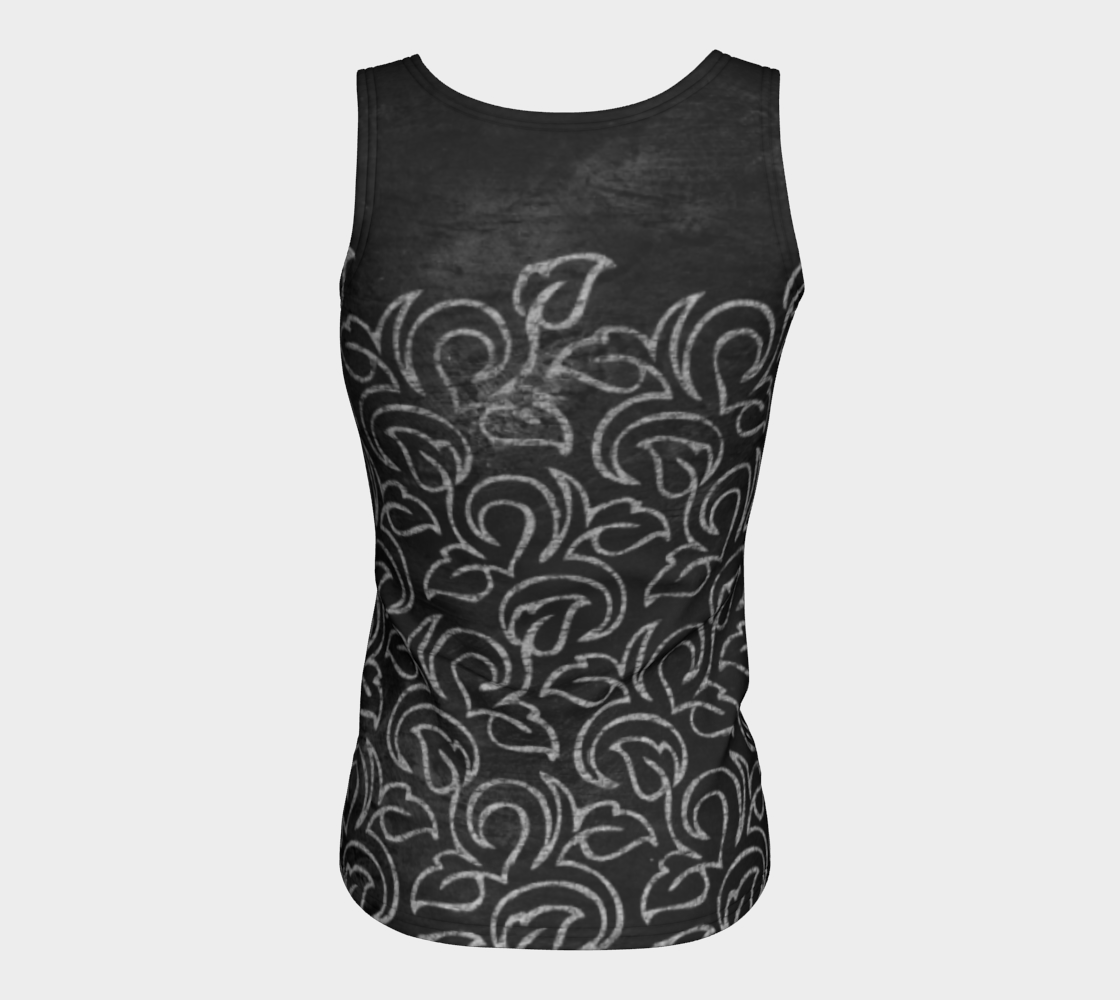 Chalk Blackboard Leaves Vintage Pattern