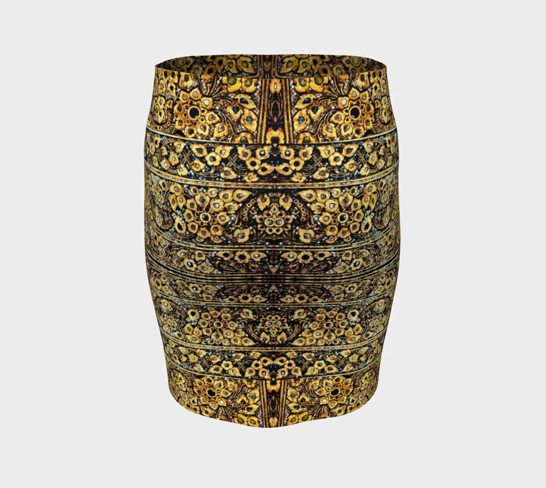 Antique Oriental Luxurious Glided Inlay floral Pattern