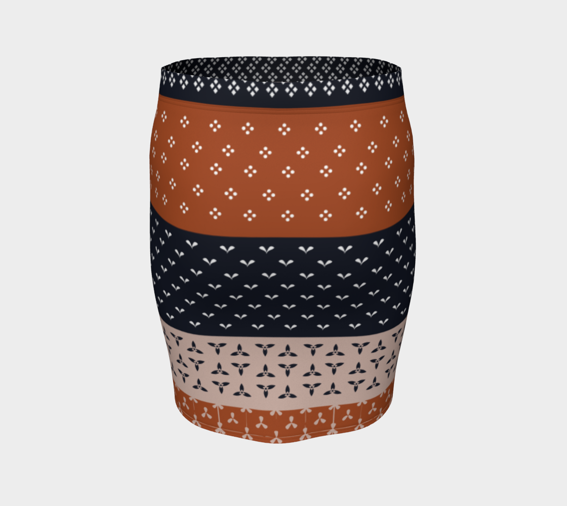 Japanese Patchwork Geometric Motif Stripes Pattern