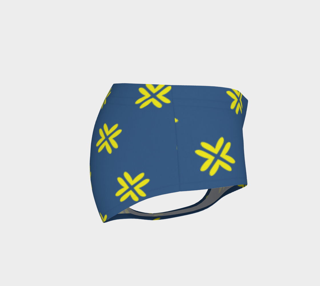 Minimal Elegant Modern Style Cross Pattern Blue Yellow
