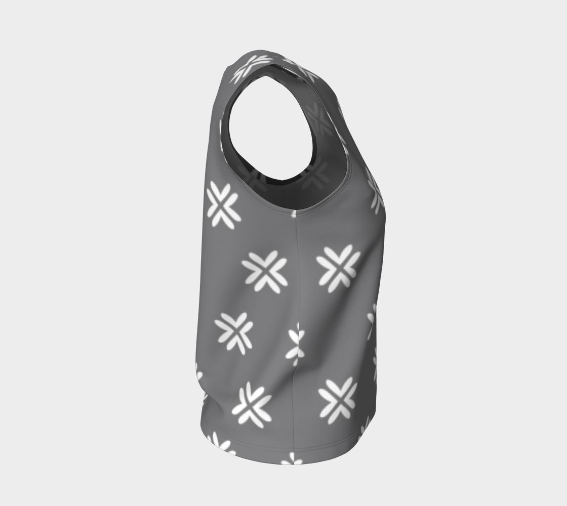 Minimal Elegant Modern Style Cross Pattern Grey