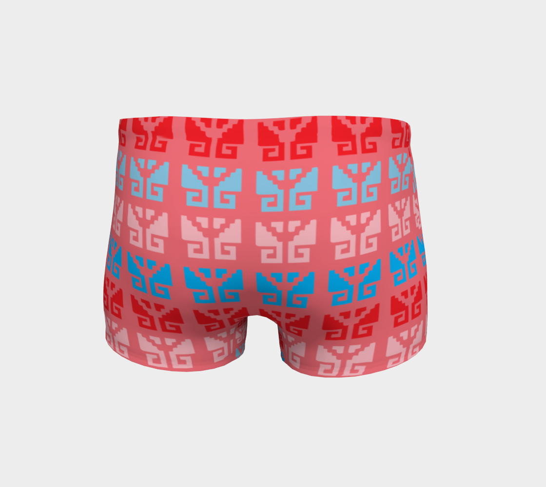 Aztec Ethnic Motif Pattern Pink Blue