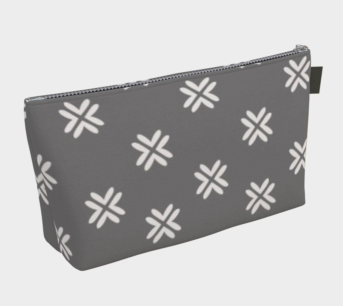 Minimal Elegant Modern Style Cross Pattern Grey