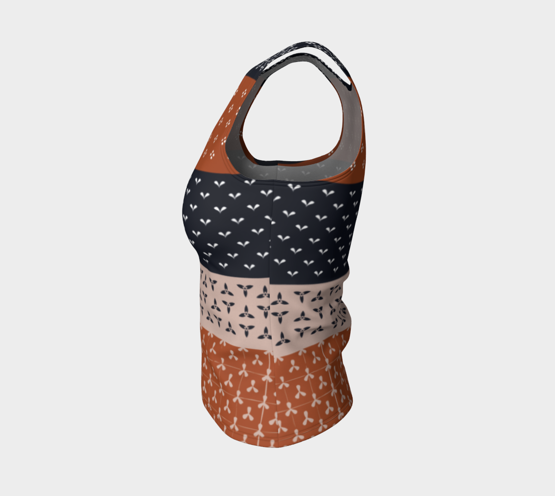 Japanese Patchwork Geometric Motif Stripes Pattern