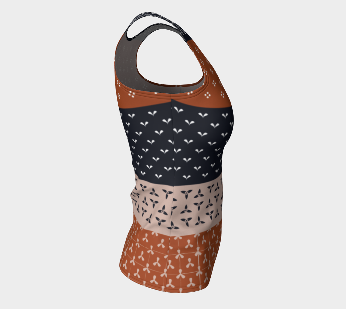 Japanese Patchwork Geometric Motif Stripes Pattern