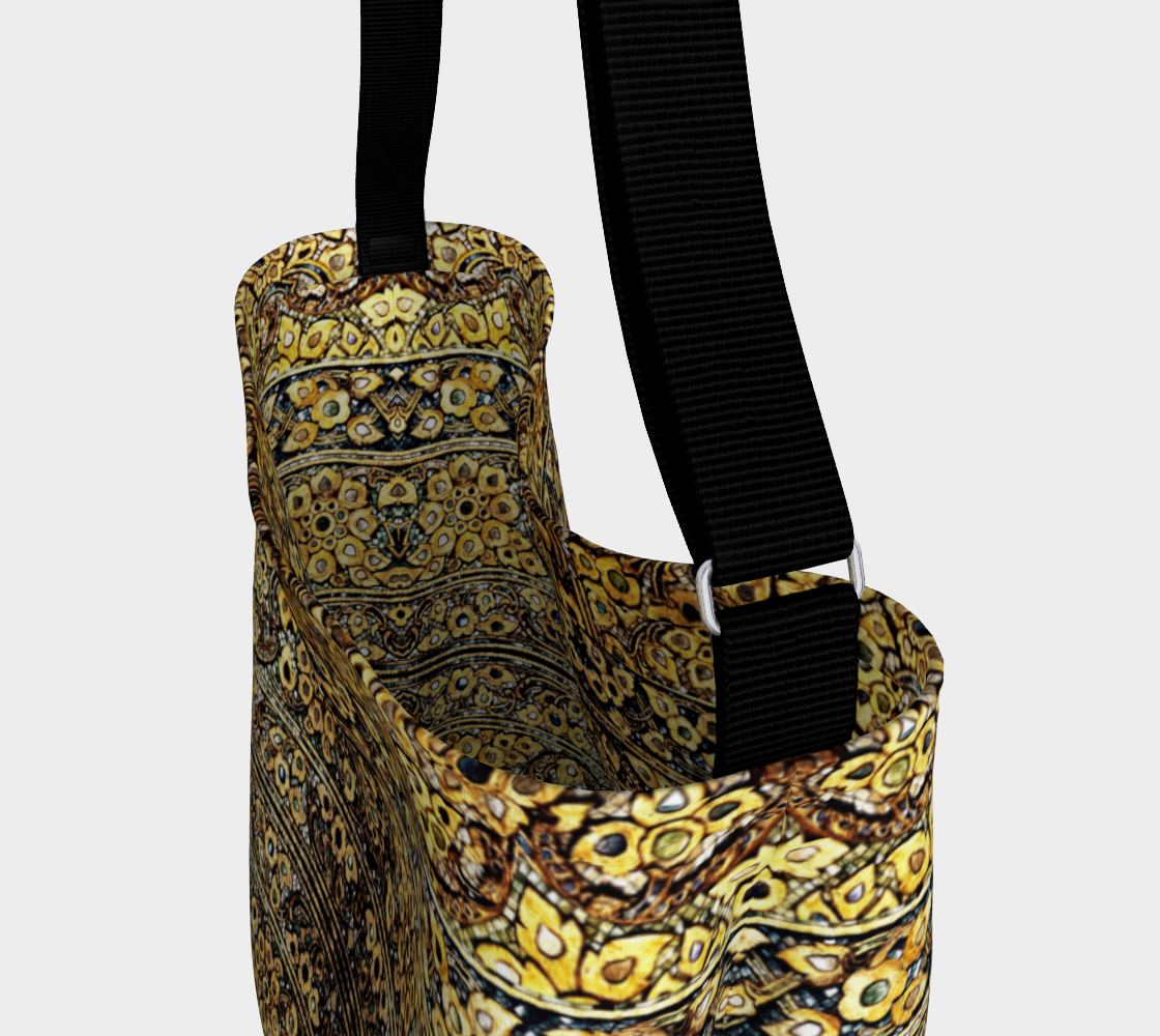 Antique Oriental Luxurious Glided Inlay floral Pattern