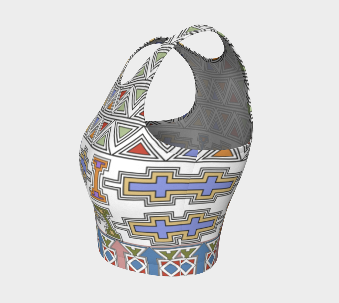 Ndebele Style African Tribal Art Pattern